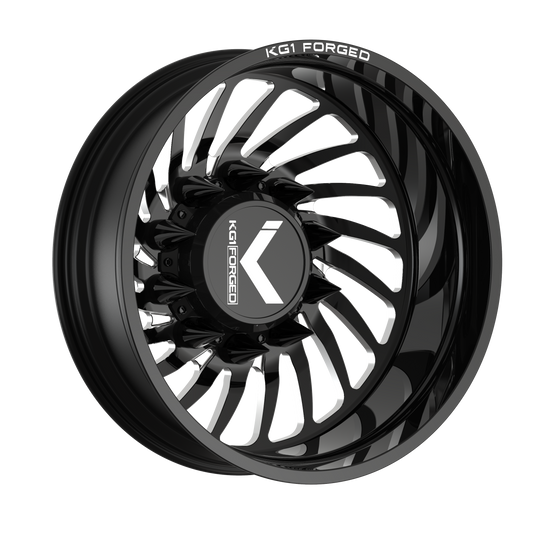 KG1 BENDER-D CUSTOM WHEEL GLOSS BLACK MILLED