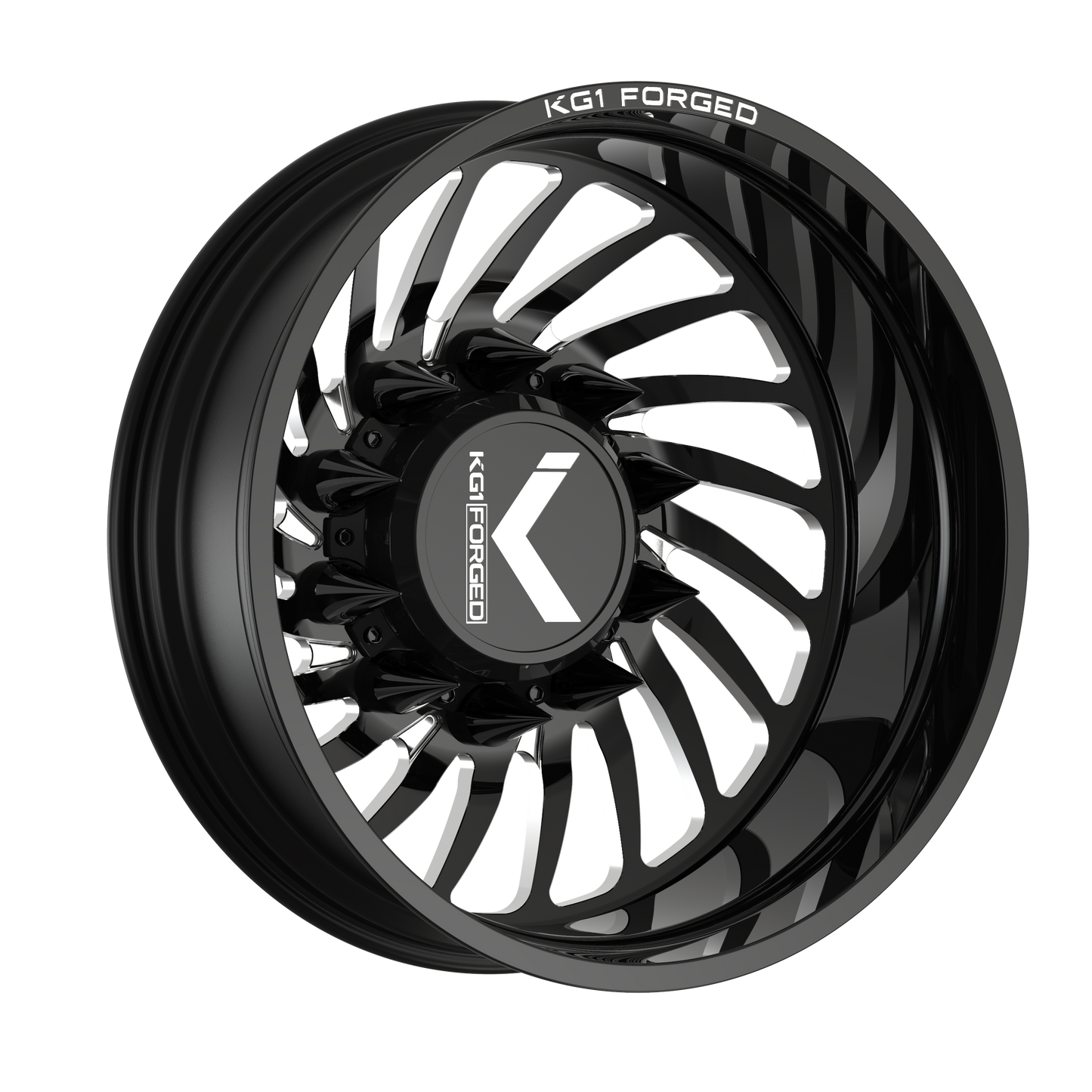 KG1 BENDER-D CUSTOM WHEEL GLOSS BLACK MILLED