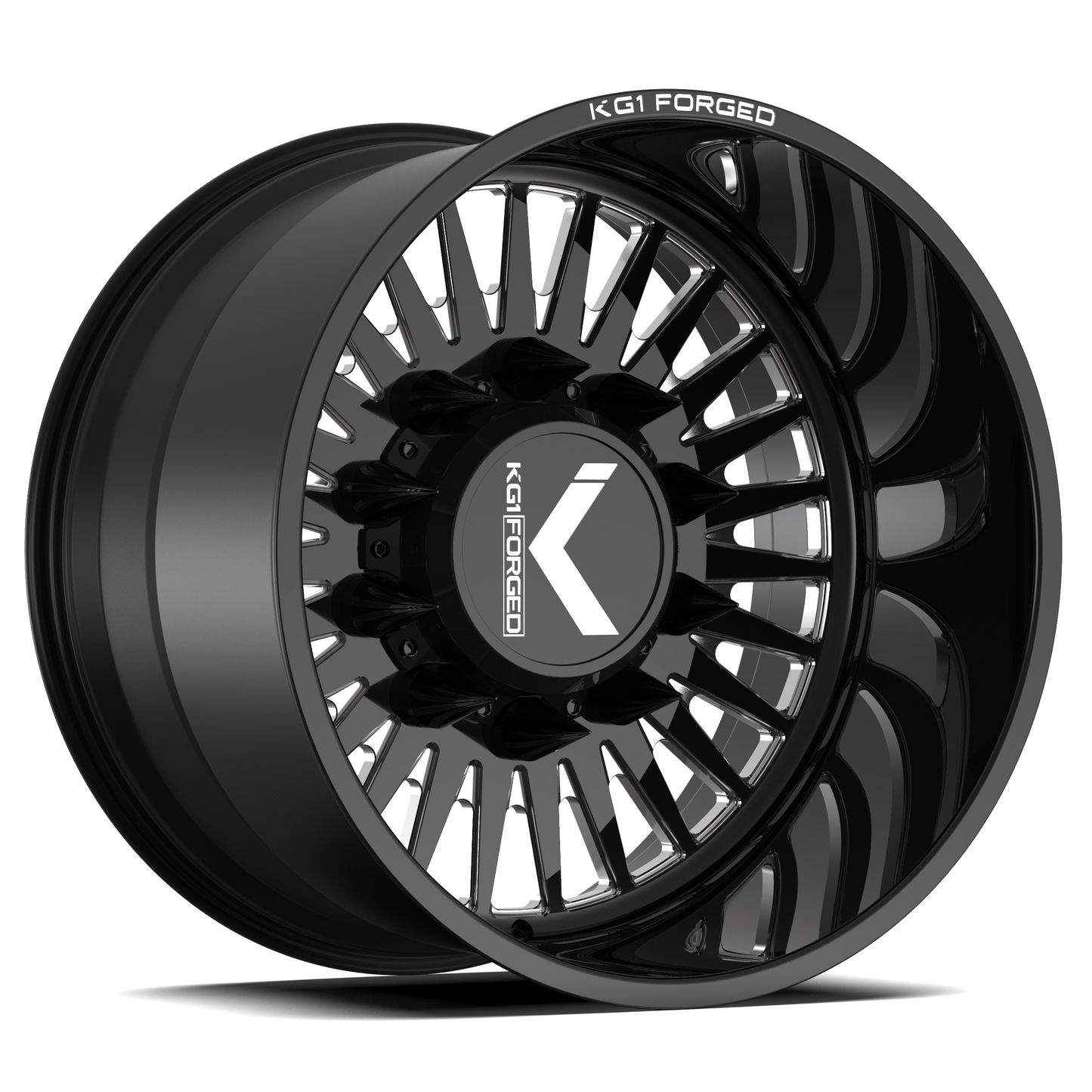 KG1 CZAR-D CUSTOM WHEEL GLOSS BLACK MILLED