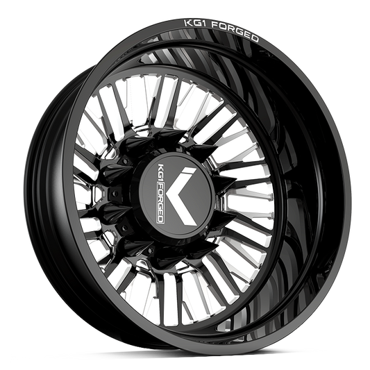 KG1 ALLURE-D 24X8.25 10X285 145 220.2 GLOSS BLACK MILLED