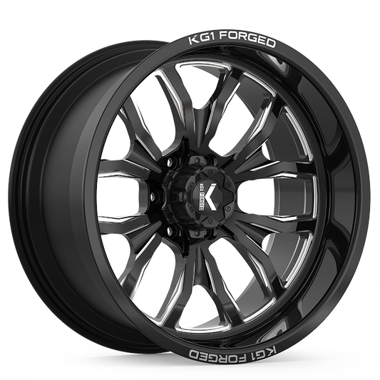 KG1 PRIMACY CUSTOM WHEEL GLOSS BLACK MILLED