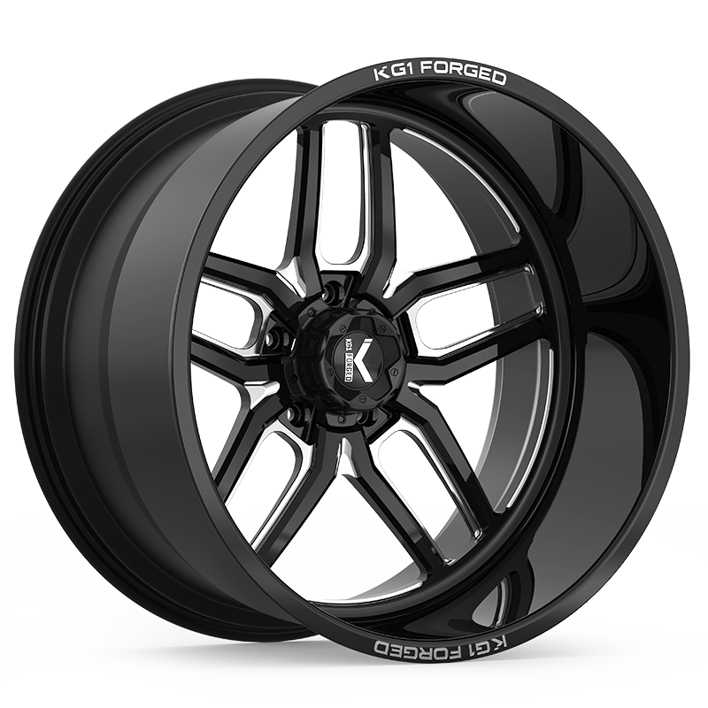 KG1 ARISTO CUSTOM WHEEL GLOSS BLACK MILLED