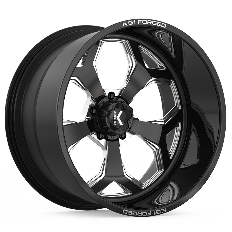 KG1 KNOX CUSTOM WHEEL GLOSS BLACK MILLED
