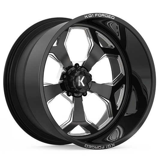 KG1 KNOX CUSTOM WHEEL GLOSS BLACK MILLED