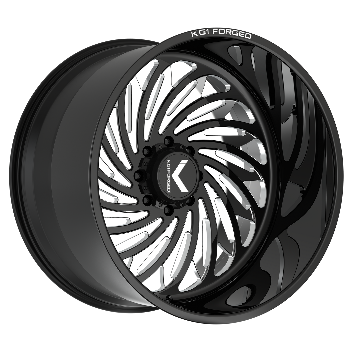 KG1 PHANTASY CUSTOM WHEEL GLOSS BLACK MILLED