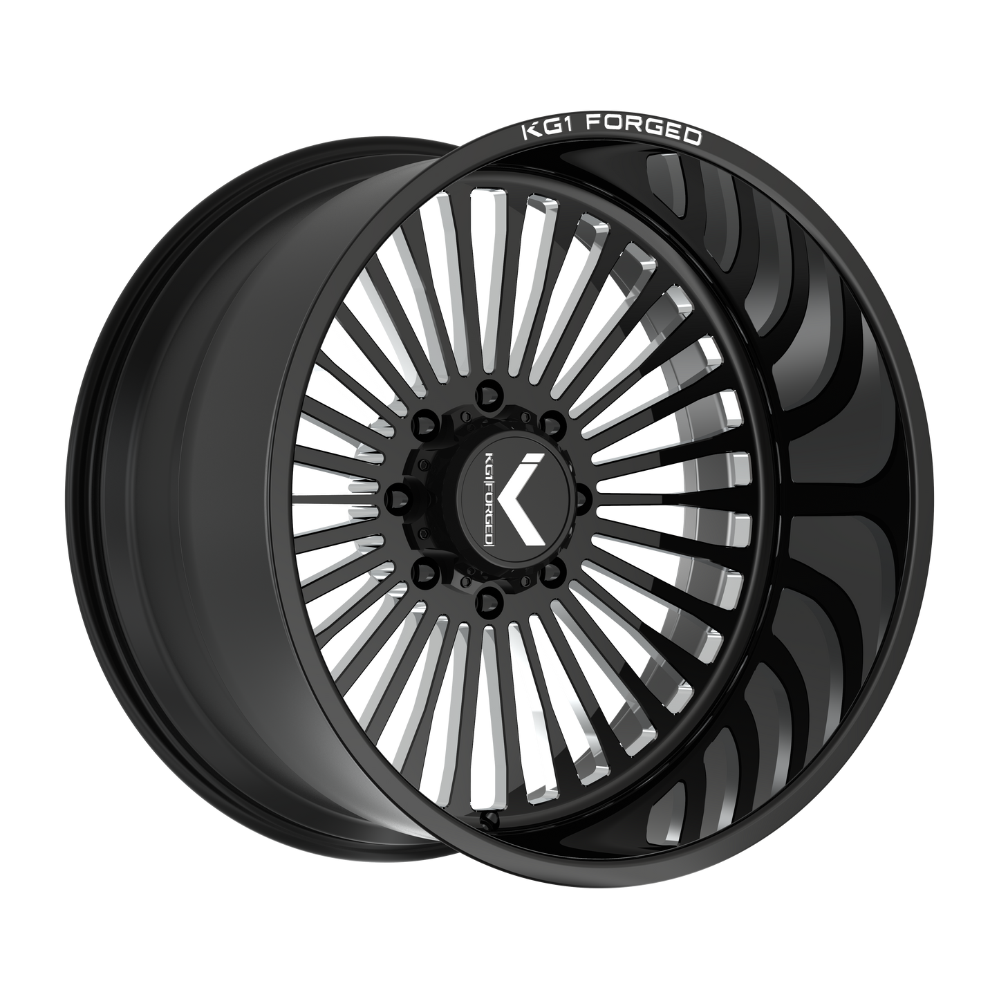 KG1 VEGAS CUSTOM WHEEL GLOSS BLACK MILLED