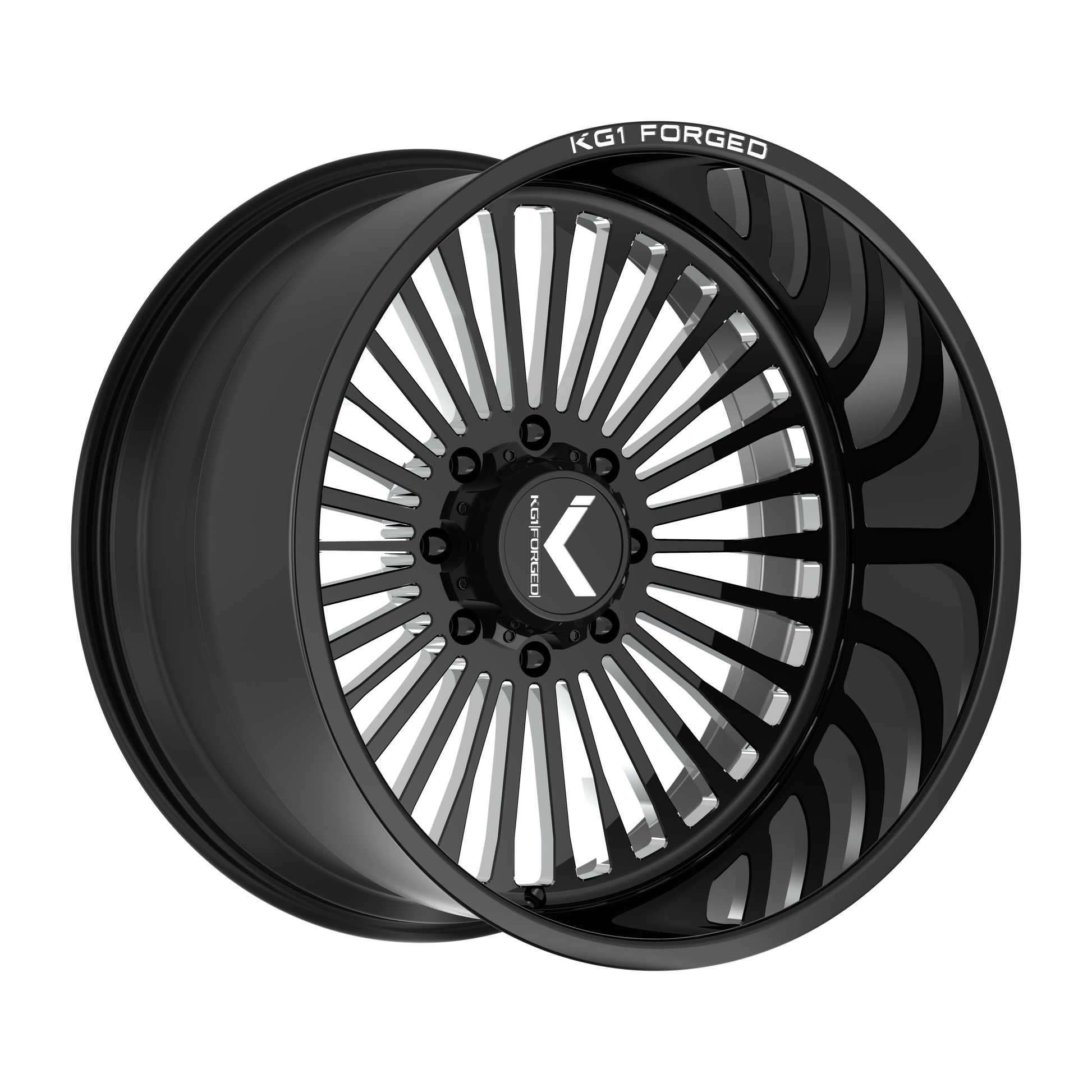 KG1 VEGAS CUSTOM WHEEL GLOSS BLACK MILLED