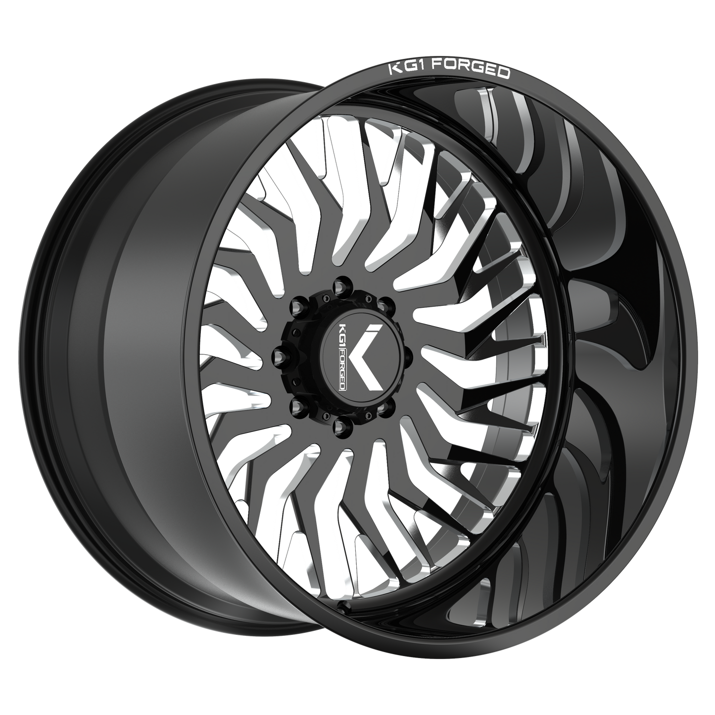 KG1 ELIXIR CUSTOM WHEEL GLOSS BLACK MILLED