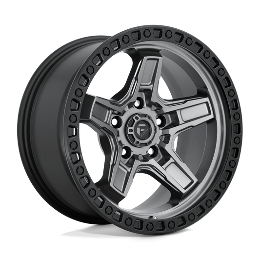 Fuel D698 KICKER MATTE GUN METAL BLACK BEAD RING