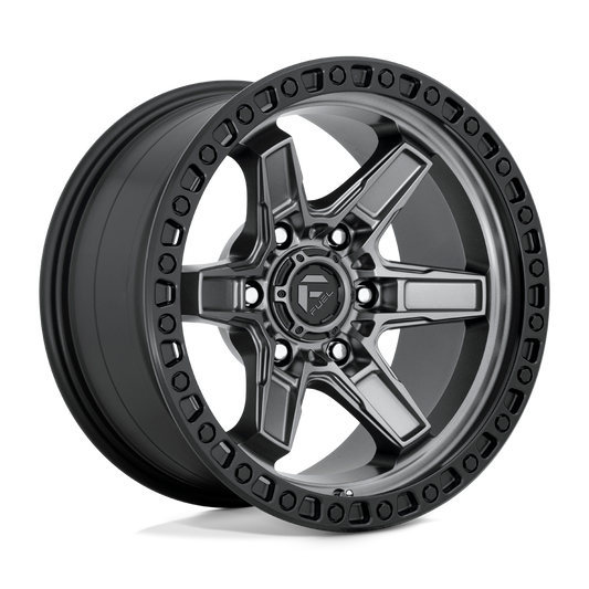 Fuel D698 KICKER MATTE GUN METAL BLACK BEAD RING