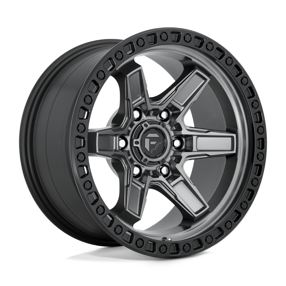 Fuel D698 KICKER MATTE GUN METAL BLACK BEAD RING