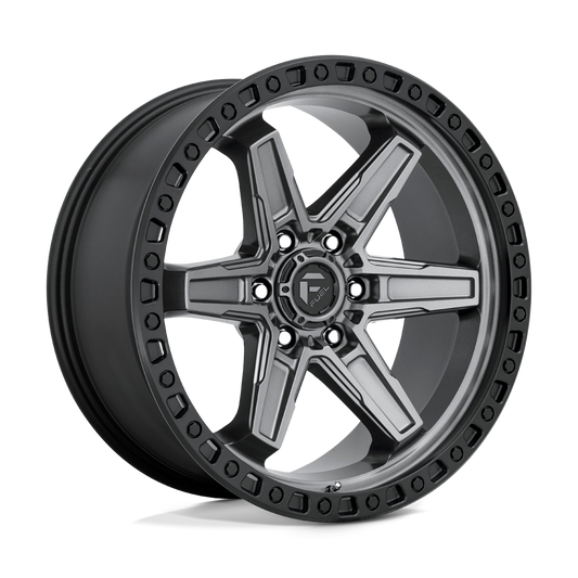 Fuel D698 KICKER MATTE GUN METAL BLACK BEAD RING