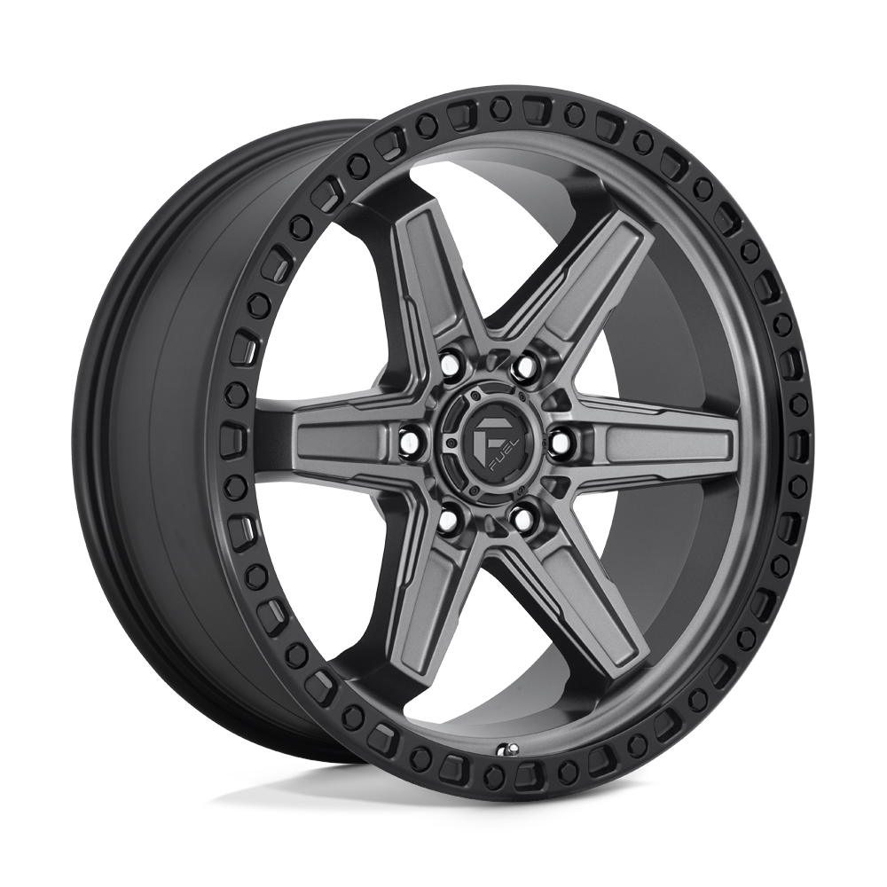Fuel D698 KICKER MATTE GUN METAL BLACK BEAD RING