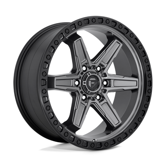 Fuel D698 KICKER MATTE GUN METAL BLACK BEAD RING
