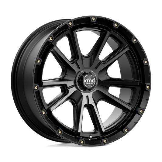 KMC KM100 SYNC SATIN BLACK WITH GRAY TINT