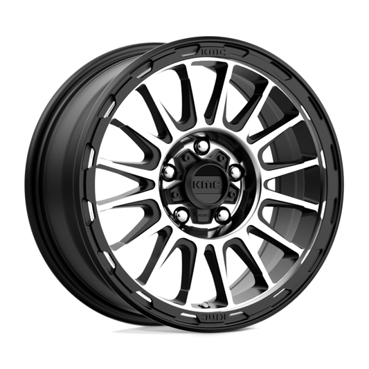 KMC KM542 IMPACT SATIN BLACK MACHINED