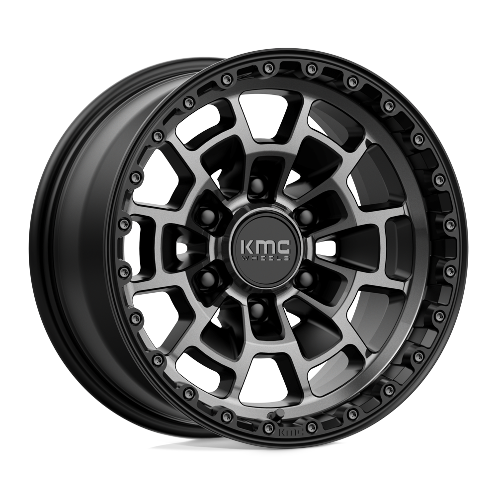 KMC KM718 SUMMIT SATIN BLACK WITH GRAY TINT