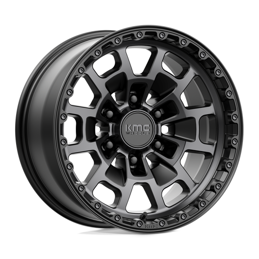 KMC KM718 SUMMIT SATIN BLACK WITH GRAY TINT