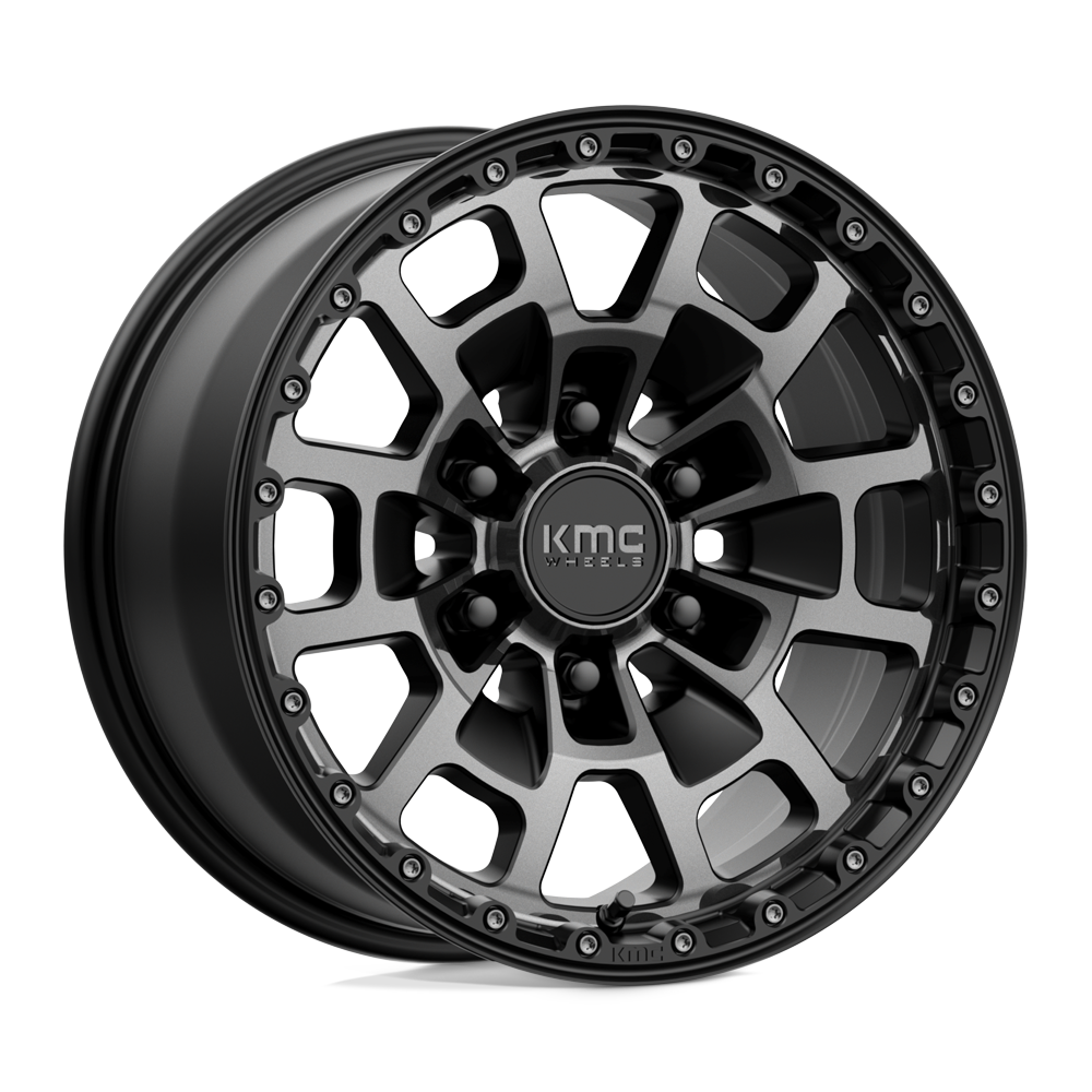 KMC KM718 SUMMIT SATIN BLACK WITH GRAY TINT
