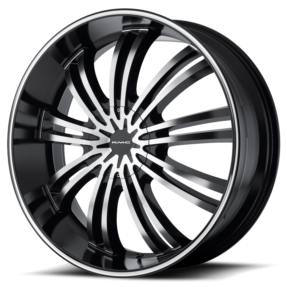 KMC KM682 SPIDER GLOSS BLACK MACHINED