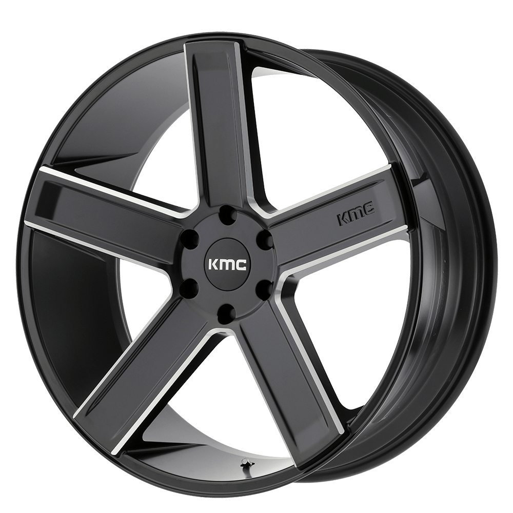 KMC KM702 DUECE SATIN BLACK MILLED