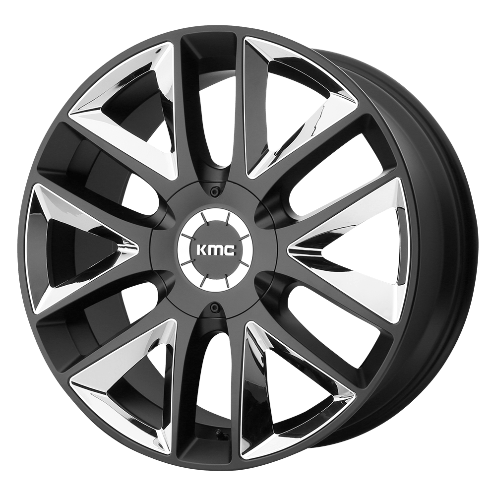 KMC KM710 TAKEDOWN SATIN BLACK CHROME INSERTS