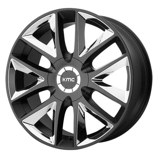KMC KM710 TAKEDOWN SATIN BLACK CHROME INSERTS