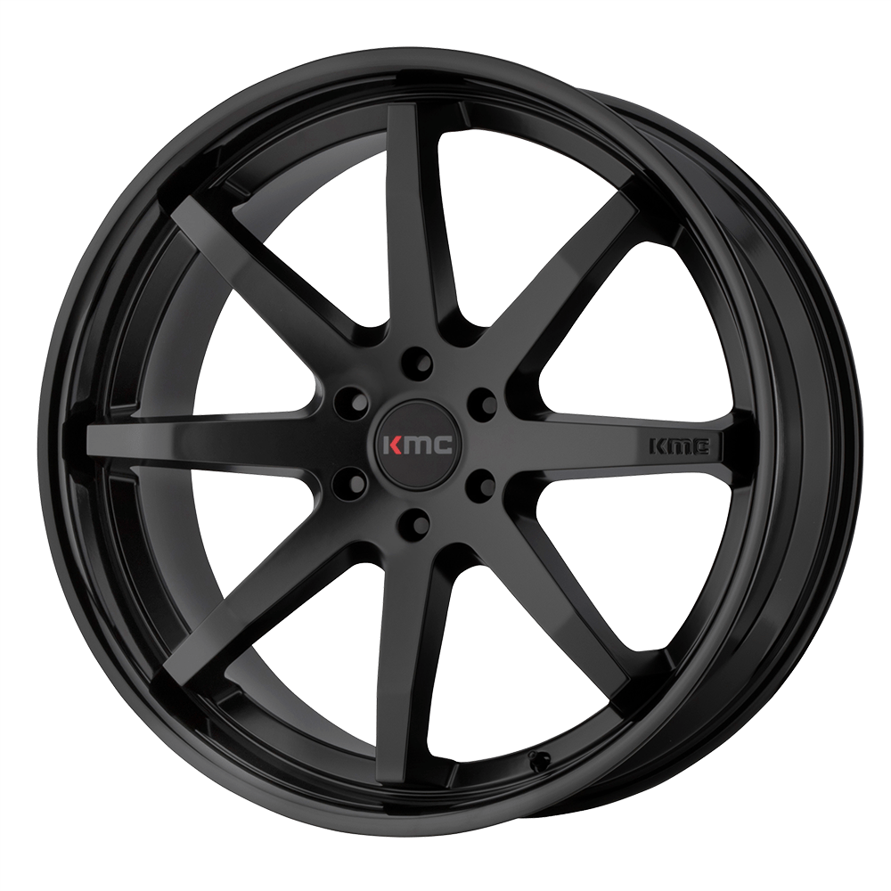 KMC KM715 REVERB SATIN BLACK GLOSS BLACK LIP