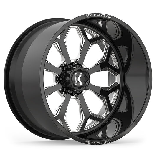 KG1 KNOX CUSTOM WHEEL GLOSS BLACK MILLED