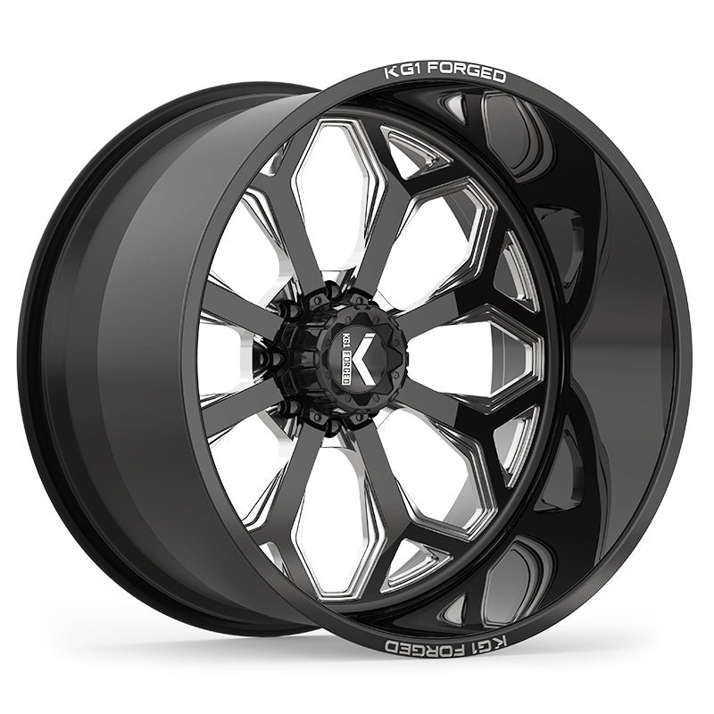 KG1 KNOX CUSTOM WHEEL GLOSS BLACK MILLED