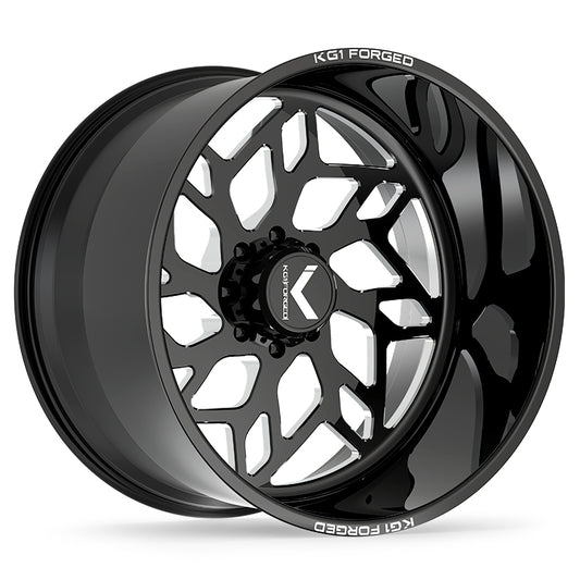 KG1 KREATOR CUSTOM WHEEL GLOSS BLACK MILLED