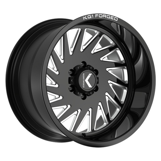 KG1 OUTBURST CUSTOM WHEEL GLOSS BLACK MILLED
