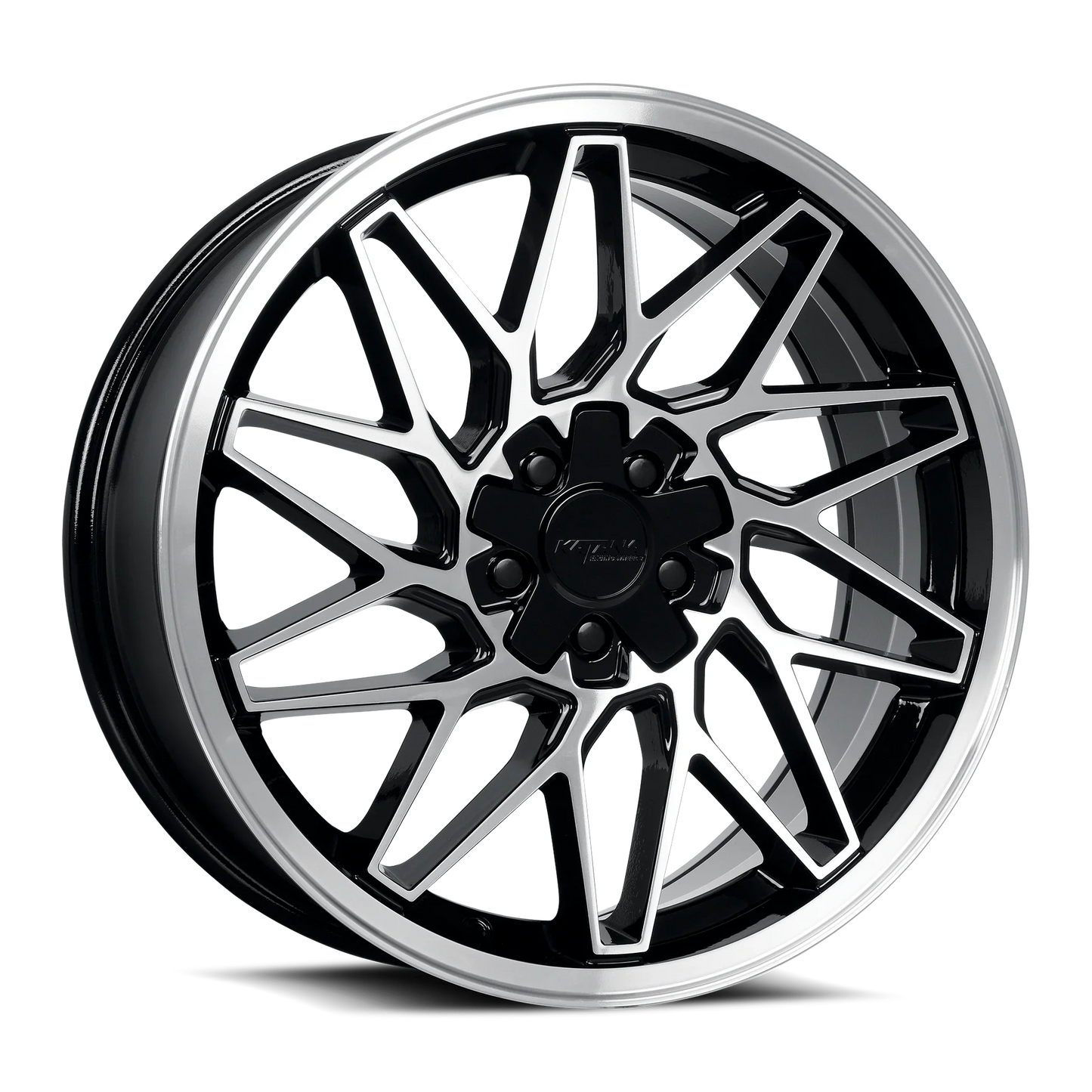 KATANA RACING  KR09 GLOSSY BLACK MACHINED FACE