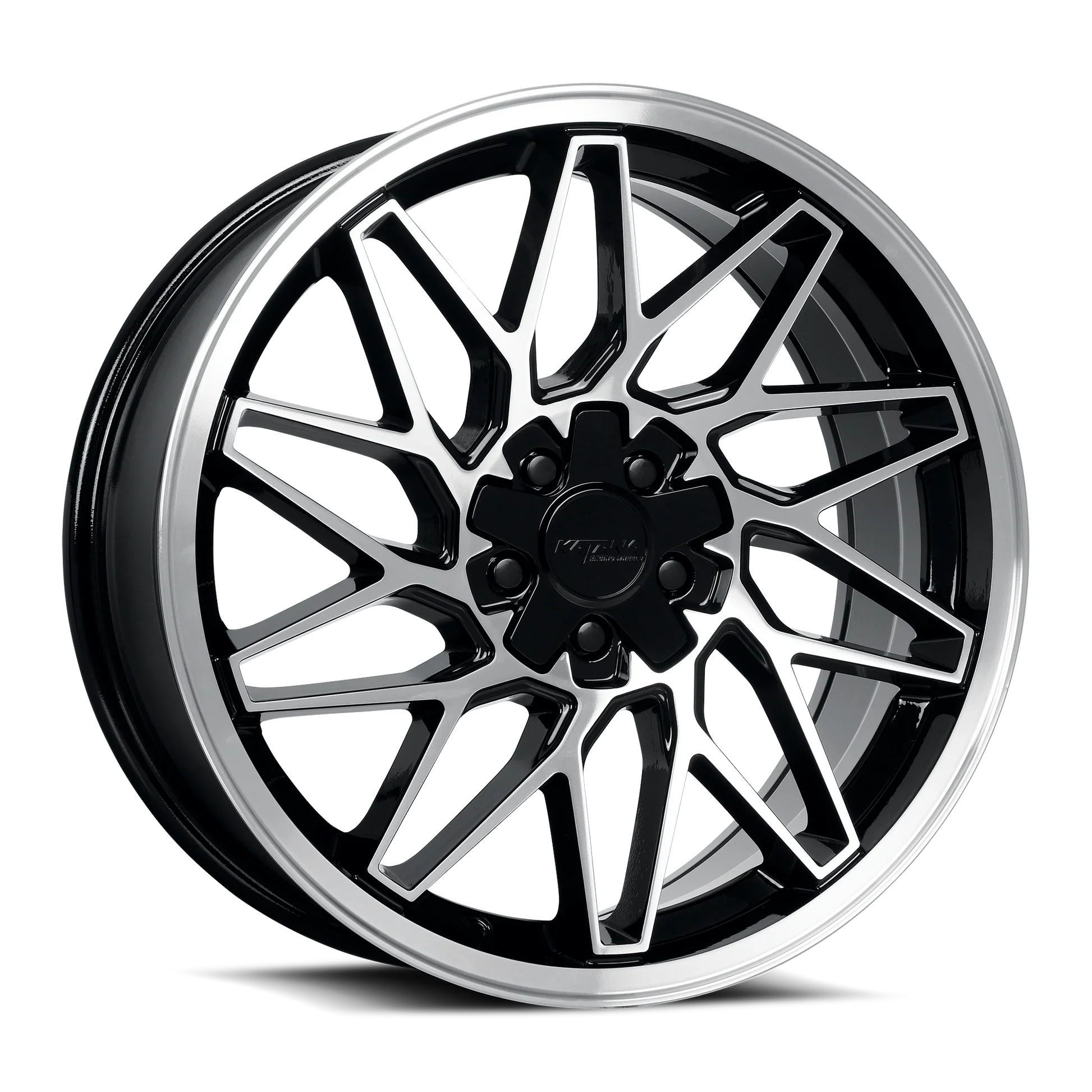 KATANA RACING  KR09 GLOSSY BLACK MACHINED FACE