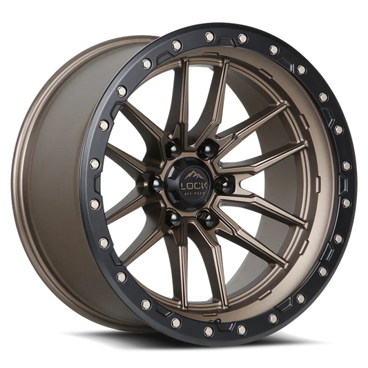 LOCK OFF-ROAD KRAWLER WHEELS MATTE BRONZE W/MATTE BLACK RING