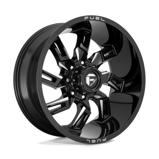 Fuel D747 LOCKDOWN GLOSS BLACK MILLED