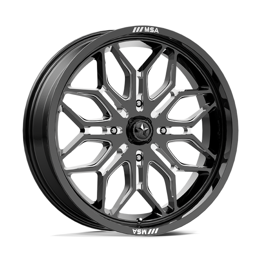 MSA Offroad Wheels M47 SNIPER GLOSS BLACK MILLED