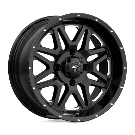 MSA Offroad Wheels M26 VIBE MILLED GLOSS BLACK