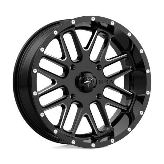 MSA Offroad Wheels M35 BANDIT GLOSS BLACK MILLED