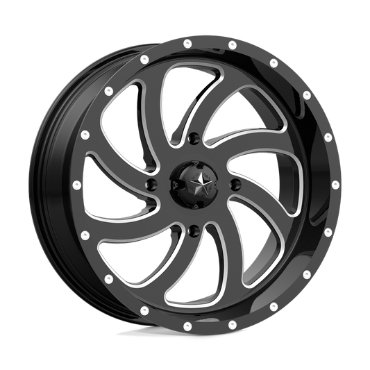 MSA Offroad Wheels M36 SWITCH GLOSS BLACK MILLED