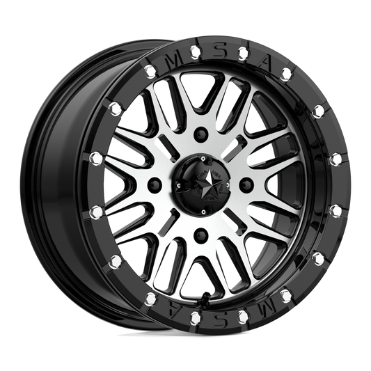 MSA Offroad Wheels M37 BRUTE BEADLOCK GLOSS BLACK MACHINED