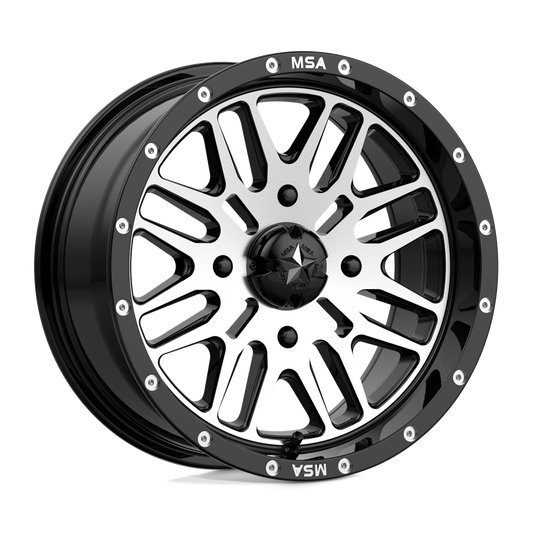 MSA Offroad Wheels M38 BRUTE GLOSS BLACK MACHINED
