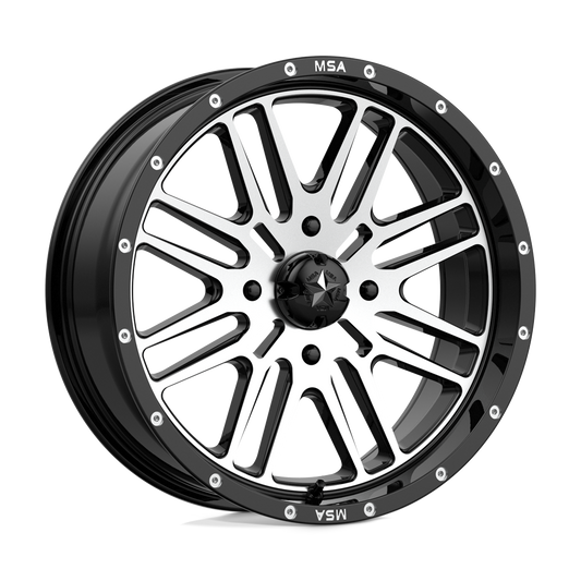 MSA Offroad Wheels M38 BRUTE GLOSS BLACK MACHINED