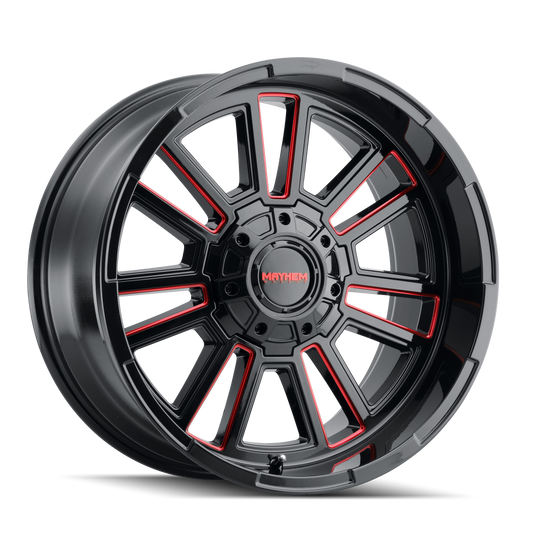 MAYHEM APOLLO GLOSS BLACK MILLED PRISM RED
