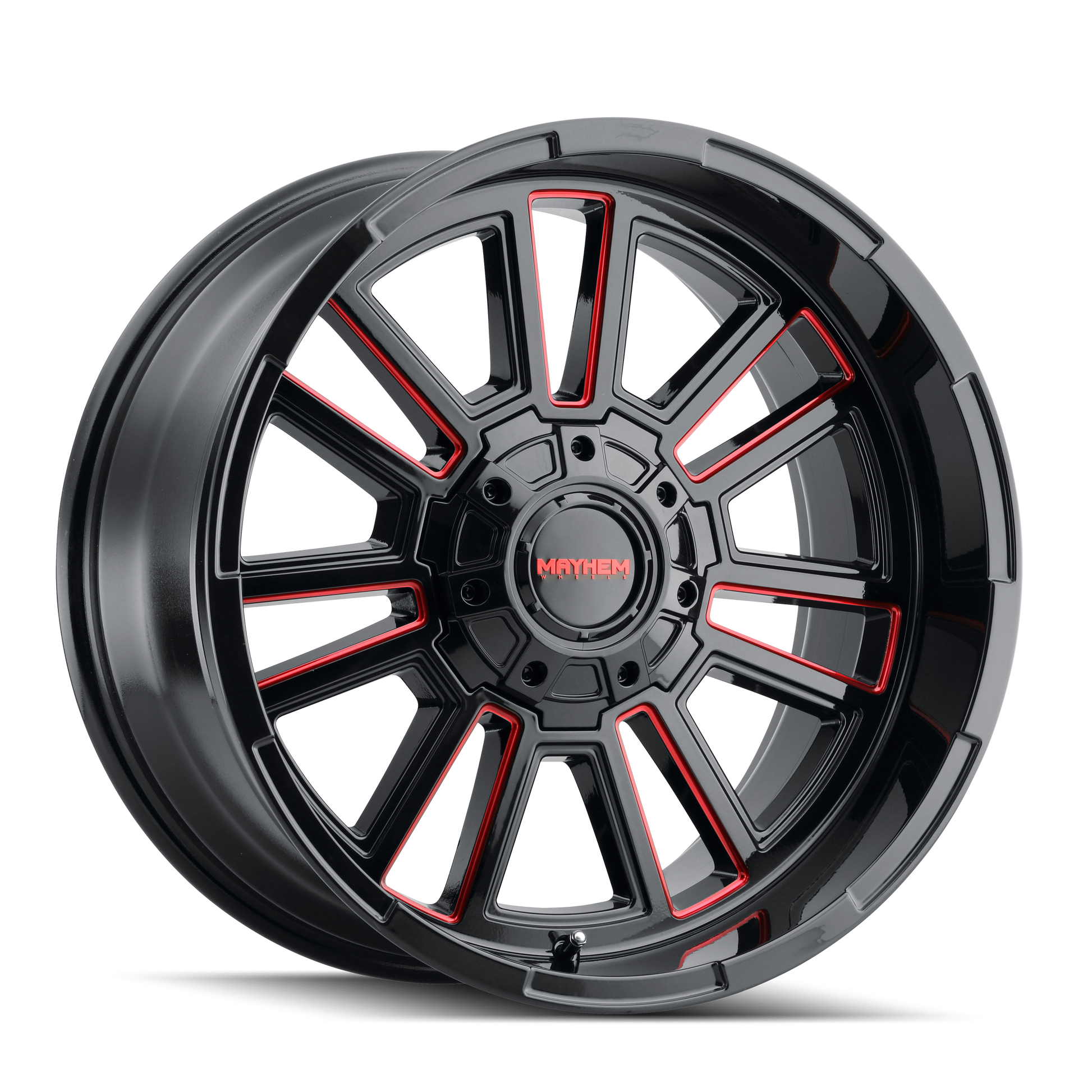 MAYHEM APOLLO GLOSS BLACK MILLED PRISM RED