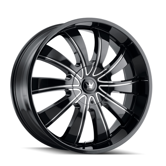 MAZZI ROLLA GLOSS BLACK MILLED