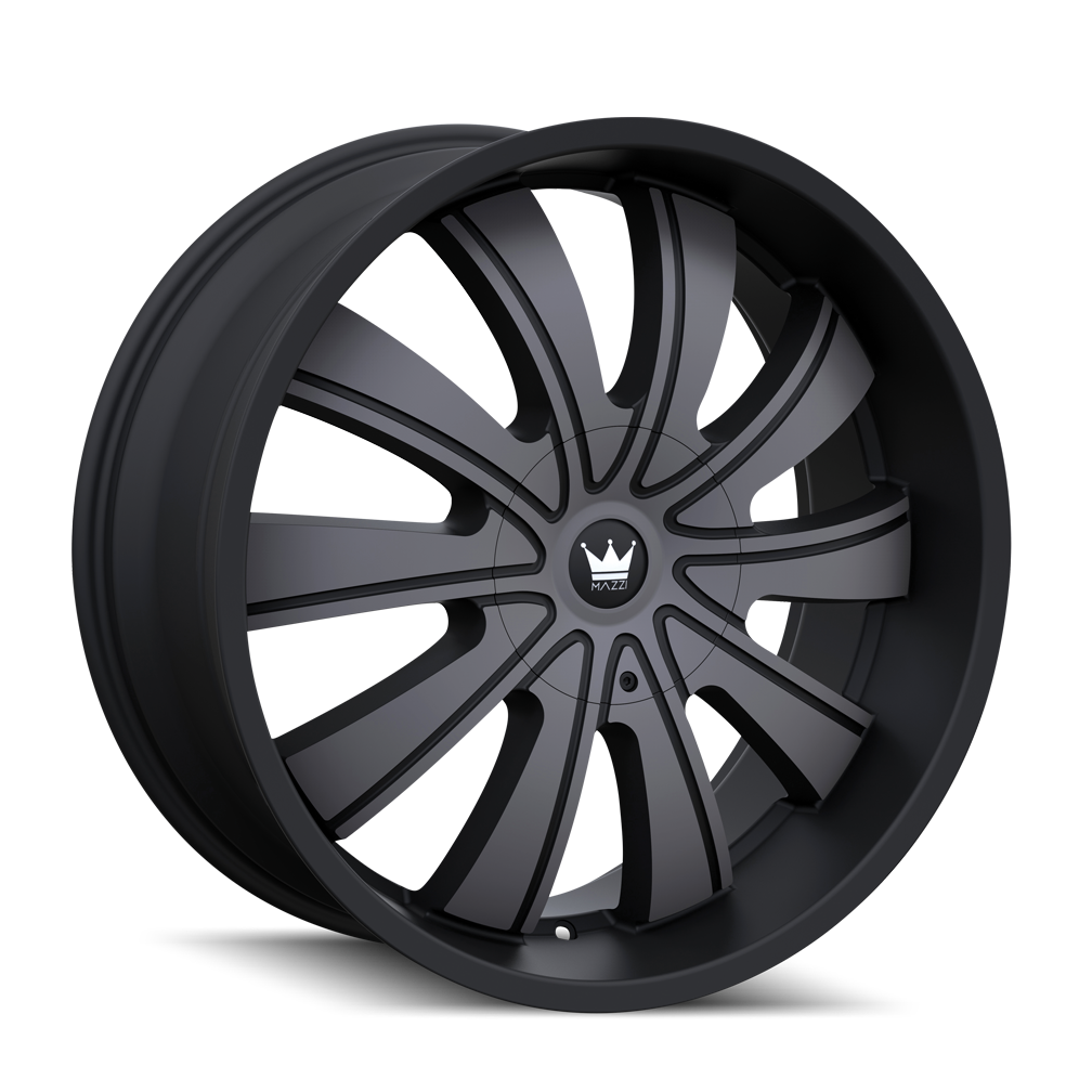 MAZZI ROLLA MATTE BLACK MACHINED WITH DARK