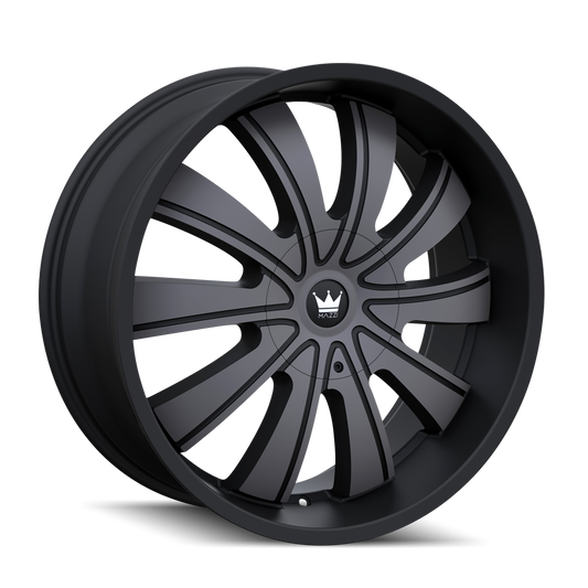 MAZZI ROLLA MATTE BLACK MACHINED WITH DARK