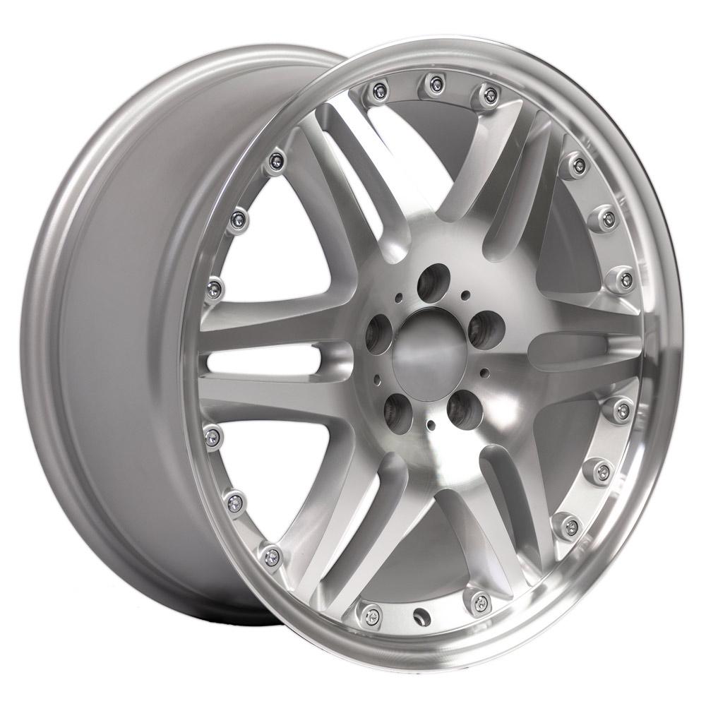 OE WHEELS MB09 18x8.5 5X112 35 SILVER MACHINED