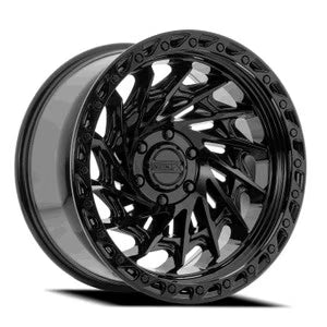 Metal-FX Typhoon Truck Wheel Glossy Black